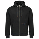 Kapuzen Sweatjacke Zip Hoodie leather edition mit Bio Baumwolle