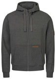 Kapuzen Sweatjacke Zip Hoodie leather edition mit Bio Baumwolle