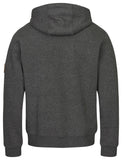 Kapuzen Sweatjacke Zip Hoodie leather edition mit Bio Baumwolle