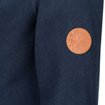 Kapuzen Sweatjacke Zip Hoodie leather edition mit Bio Baumwolle