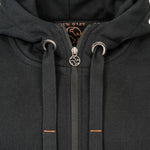 Kapuzen Sweatjacke Zip Hoodie leather edition mit Bio Baumwolle