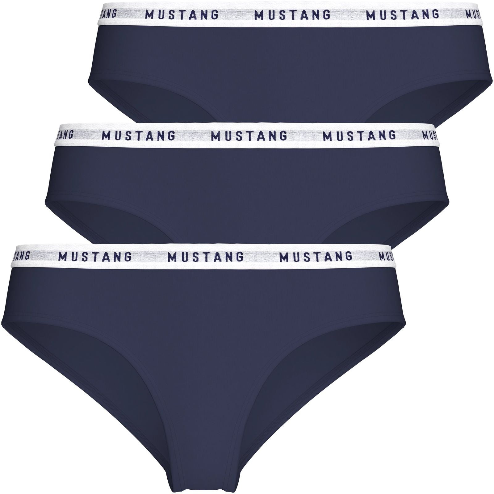 MUSTANG Malu Unterhose Hipster Unterwäsche Dessous Lingerie Schlüpfer 3er Set