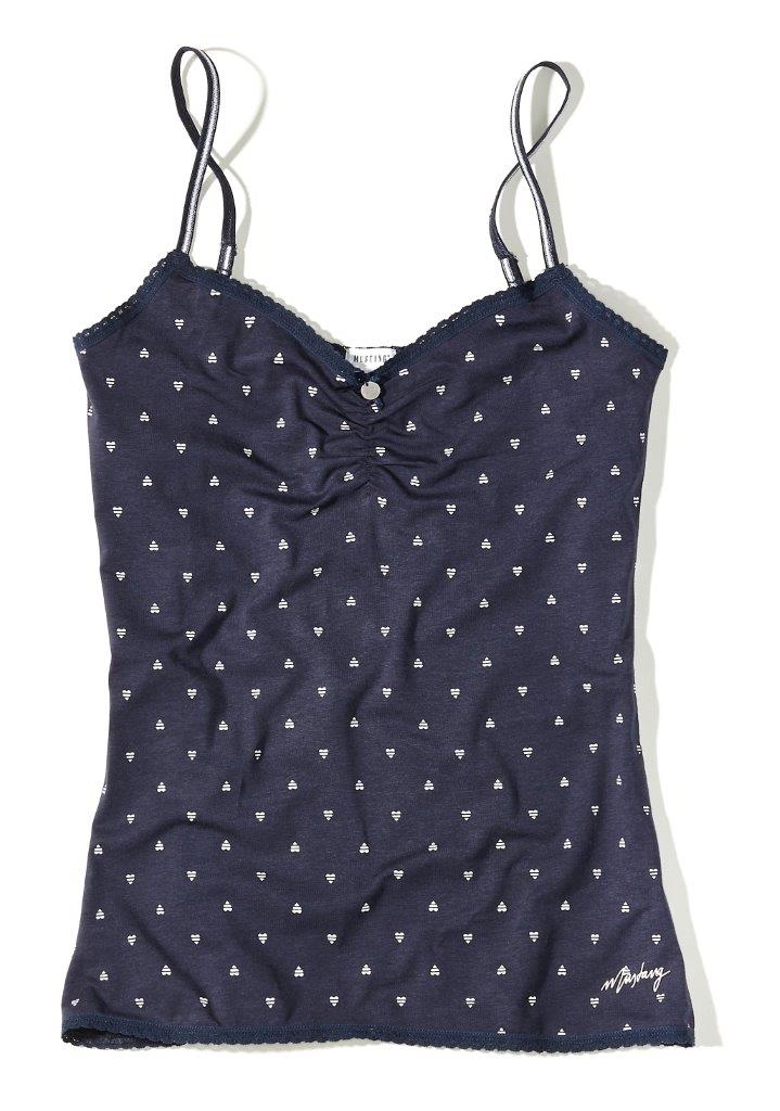 MUSTANG Spaghetti-Top Hearts navy