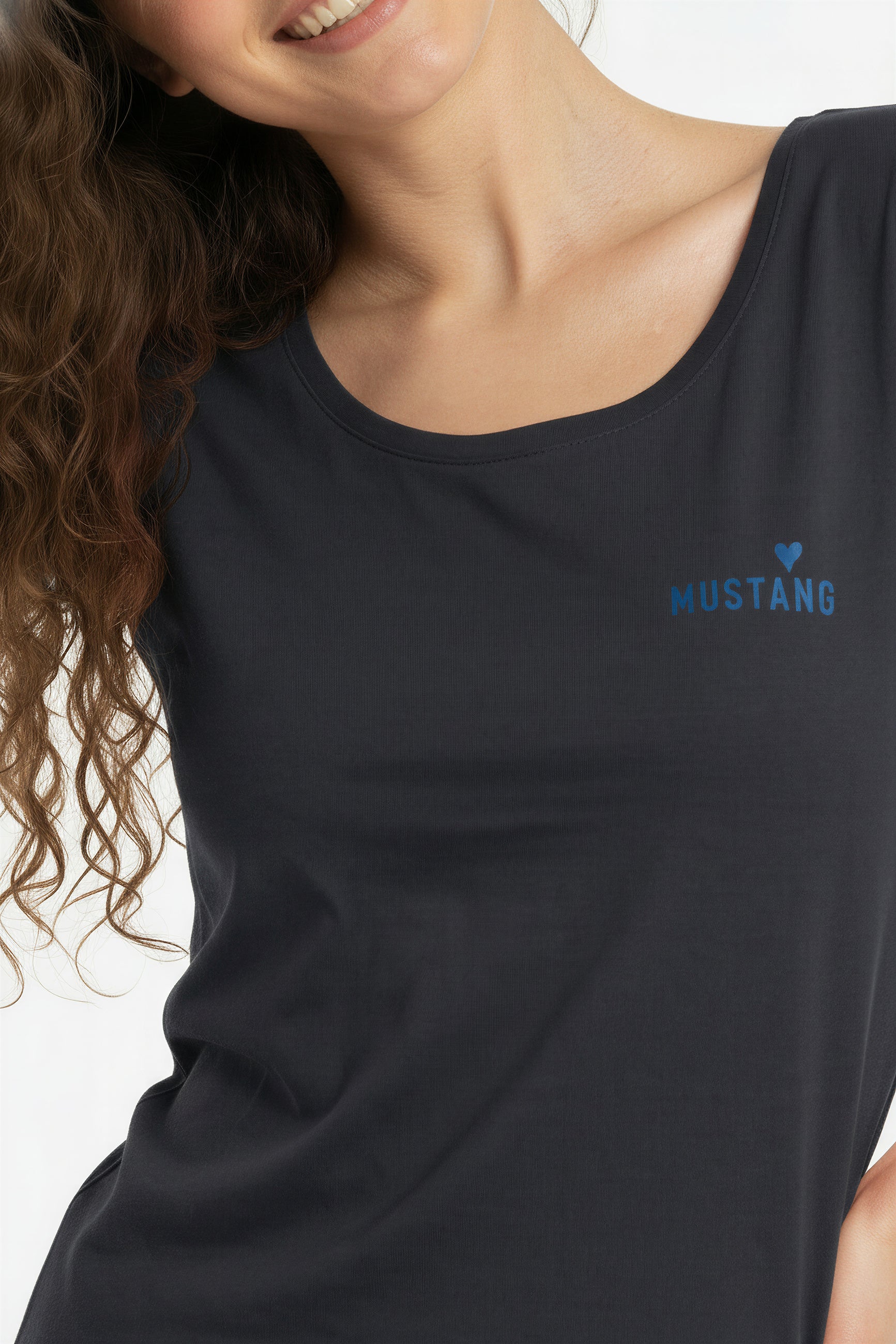 MUSTANG Damen Lounge Shirt Freizeit Everyday Baumwolle OEKO-TEX STANDARD 100