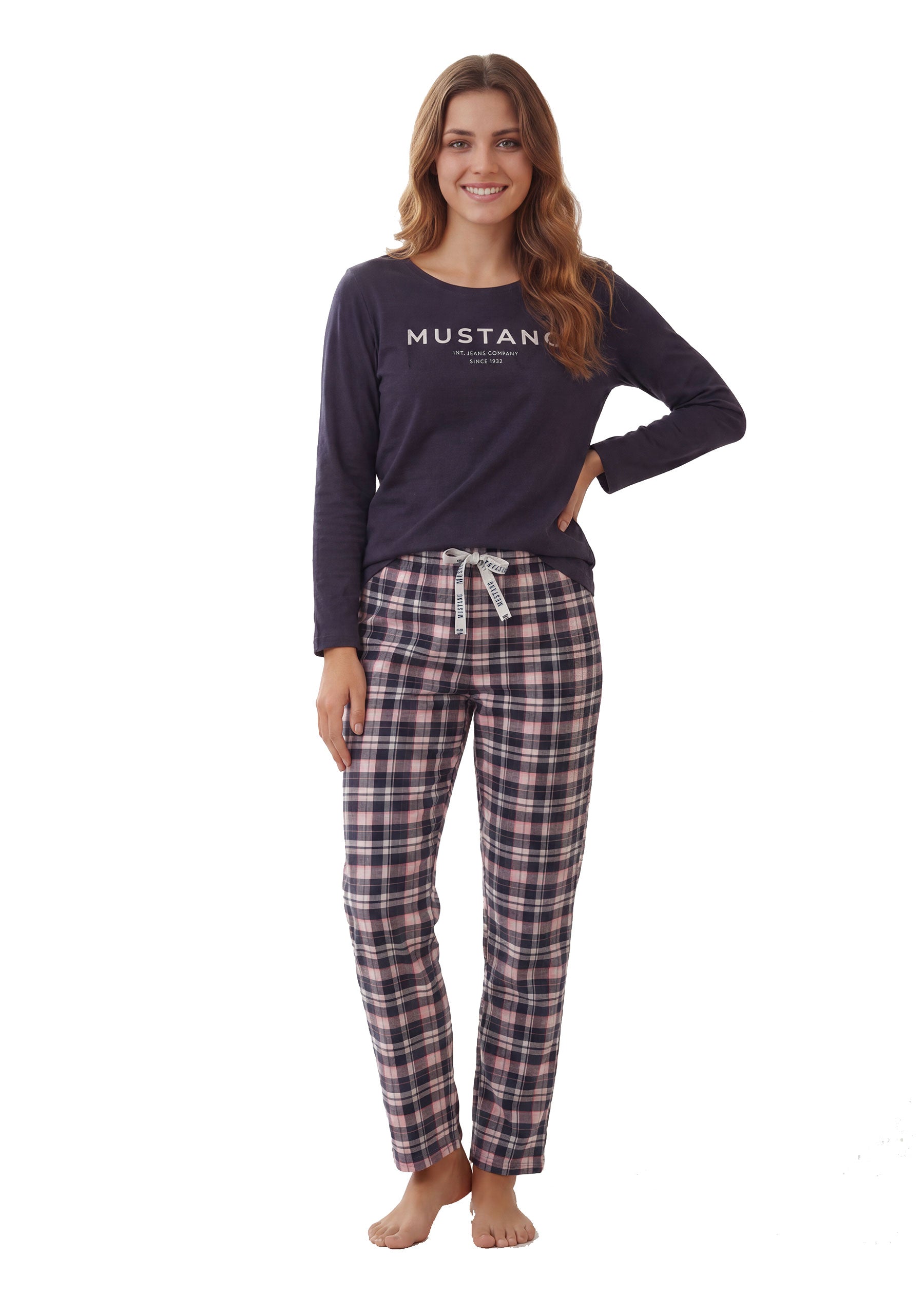 Ladies Pyjama Schlafanzug Set IDA von MUSTANG - nightsky - langarm / lange Hose - OEKO TEX STANDARD 100