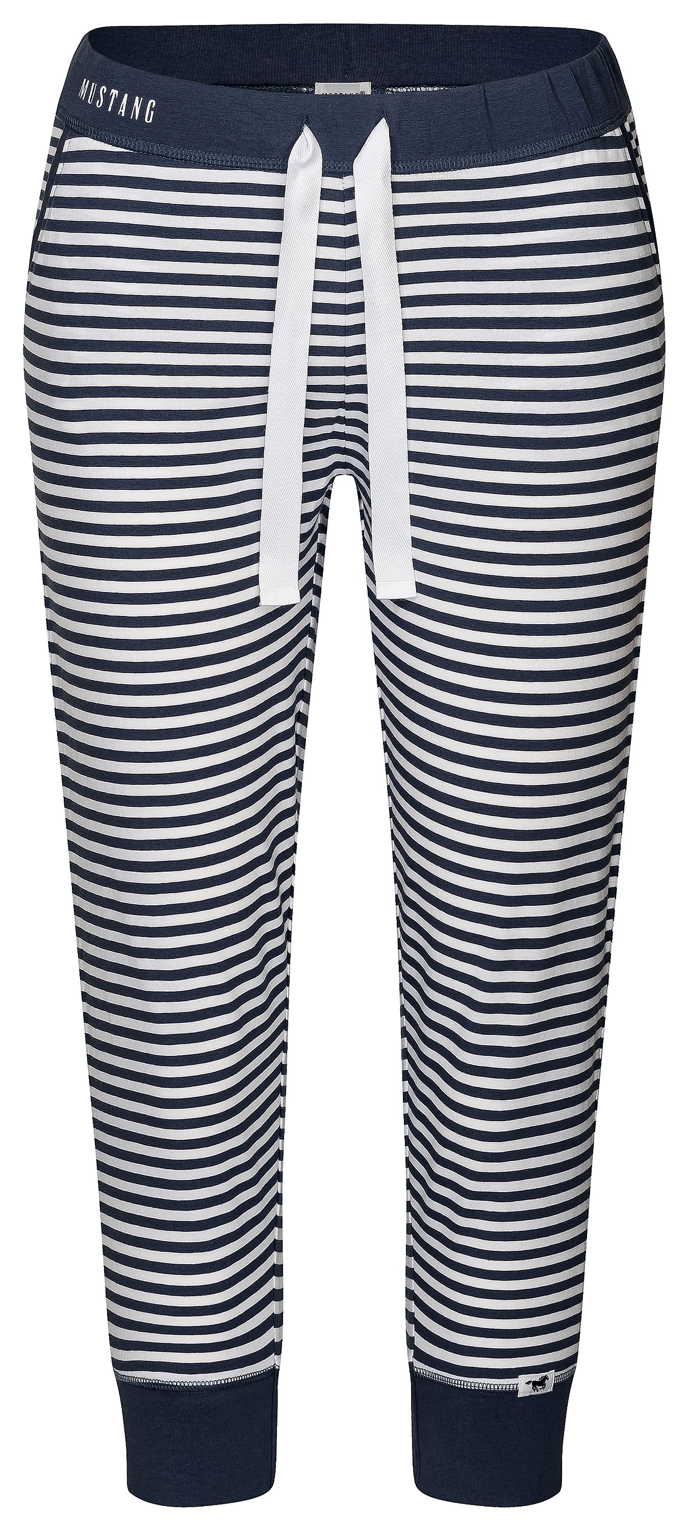Mustang Damen Capri Freizeit Casual Everyday Hose mit Bündchen  Baumwolle