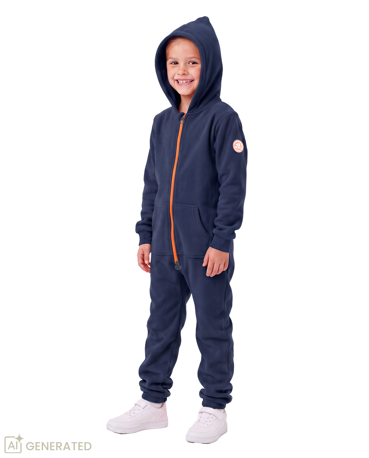GRADNETZ Kinder Jumpsuits Jungen Mädchen Overall Anzug Onesie Kapuze Bio-Baumwolle