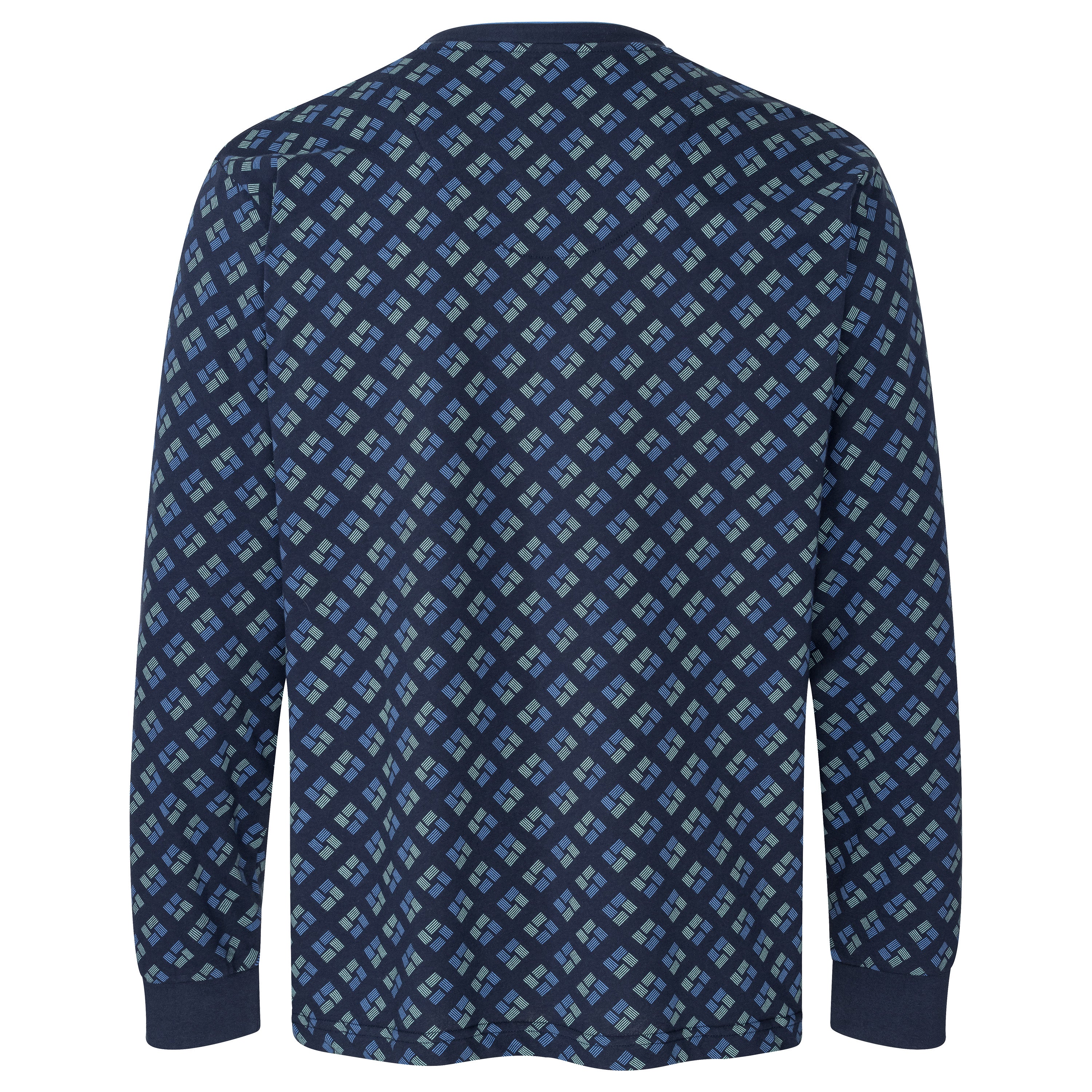 Schlafanzug - Pyjama mit V-Ausschnitt und Bündchen - OEKO-TEX STANDARD 100 Nachtwäsche für Herren von LAROG