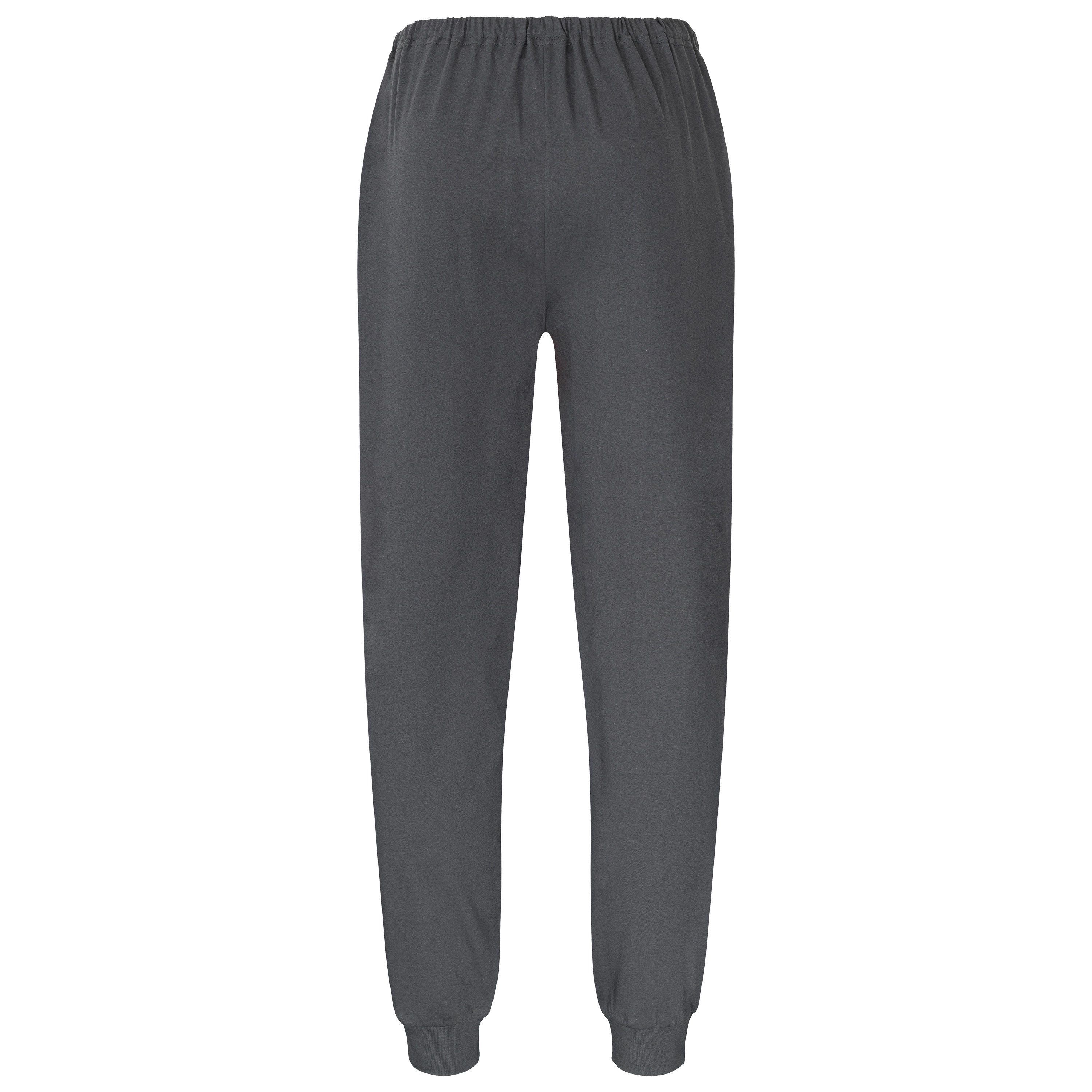 Schlafanzug - Pyjama mit V-Ausschnitt und Bündchen - OEKO-TEX STANDARD 100 Nachtwäsche für Herren von LAROG