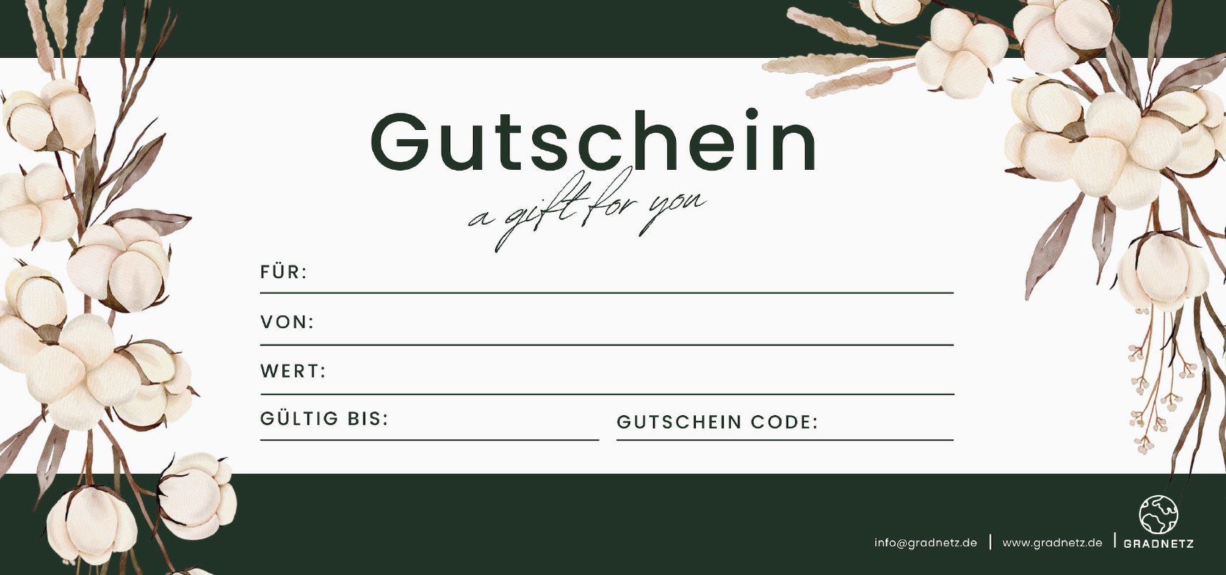 GRADNETZ Geschenkgutschein