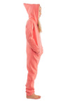 O'Poppy Kinder Jumpsuits Jungen Mädchen mit Zwergen Kapuze rosa