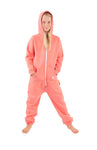 O'Poppy Kinder Jumpsuits Jungen Mädchen mit Zwergen Kapuze rosa