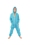 O'Poppy Kinder Jumpsuits Jungen Mädchen mit Zwergen Kapuze türkis