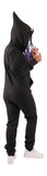 O'Poppy Jumpsuit Damen mit spitzer Kapuze schwarz