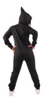 O'Poppy Jumpsuit Damen mit spitzer Kapuze schwarz