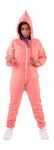 O'Poppy Jumpsuit Damen mit spitzer Kapuze rose