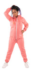 O'Poppy Jumpsuit Damen mit spitzer Kapuze rose