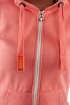 O'Poppy Jumpsuit Damen mit spitzer Kapuze rose