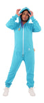 O'Poppy Jumpsuit Damen mit spitzer Kapuze türkis