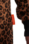 O'Poppy Jumpsuit Damen mit spitzer Kapuze leopard