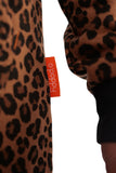 O'Poppy Jumpsuit Damen mit spitzer Kapuze leopard