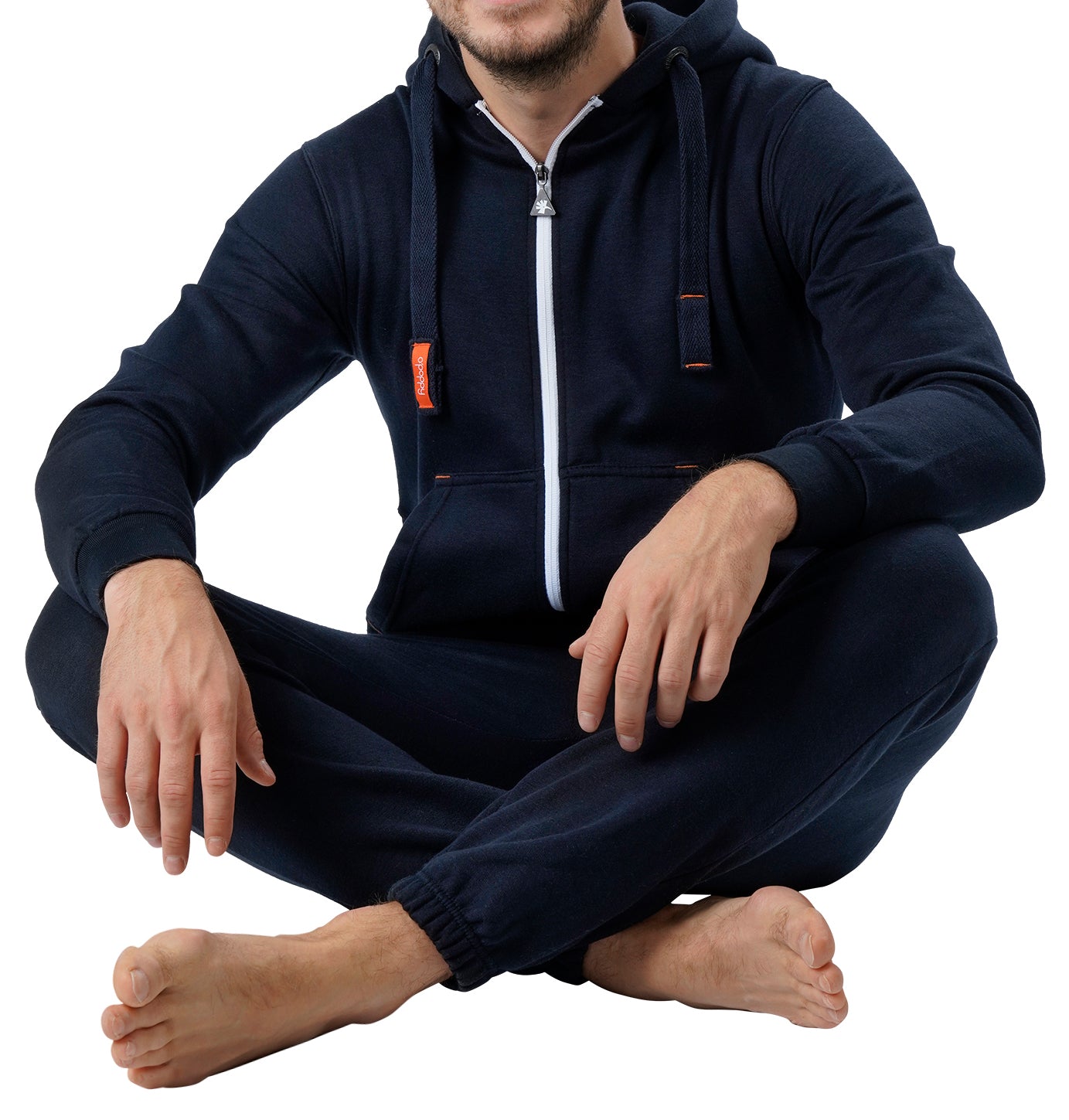O'Poppy Jumpsuit Herren mit spitzer Kapuze navy