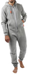 O'Poppy Jumpsuit Herren mit spitzer Kapuze hellgrau