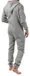 O'Poppy Jumpsuit Herren mit spitzer Kapuze hellgrau
