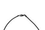 GRADNETZ Lederhalskette mit Anhänger 40 cm schwarz