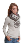 Pullover Damen beige aus 100% Merinowolle von AUSTRIA IMPERIAL