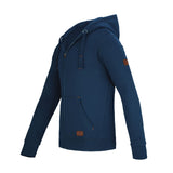 GYMAMBA Jogginganzug Patches Herren 2-teilig mit Kapuze blau
