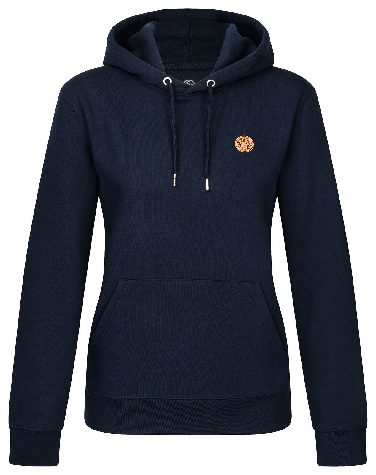 Hoodie unisex mit Kapuze und Lederpatch aus Biobaumwolle nachhaltig & fair der Marke GRADNETZ