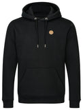 Hoodie unisex mit Kapuze und Lederpatch aus Biobaumwolle nachhaltig & fair der Marke GRADNETZ