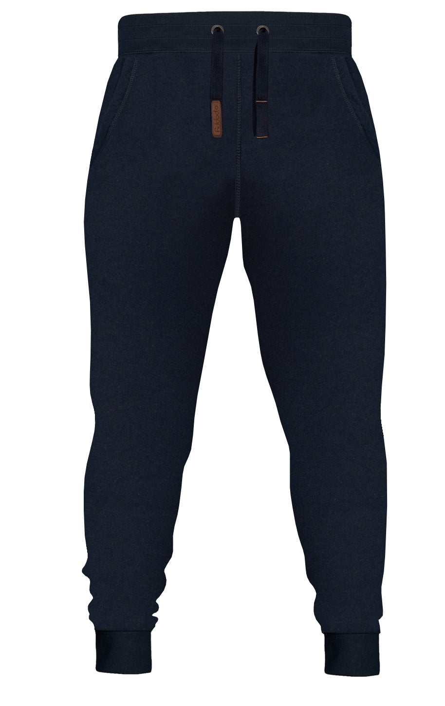 O'Poppy Jogginganzug Herren 2-teilig mit Lederpatches und Kapuze dunkelblau